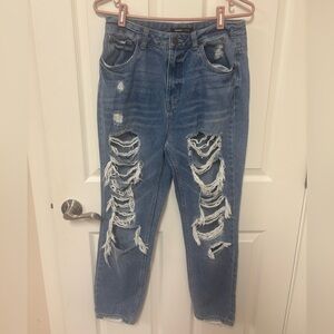 Bluenotes Ripped Boyfriend Jeans in Blue